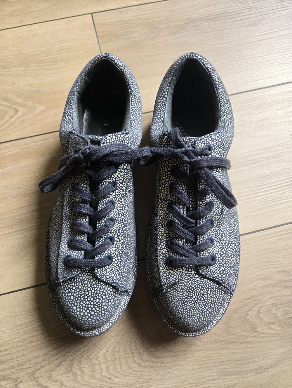 Camper Blobb Sneakers in Printed Navy Leather Size EU 40